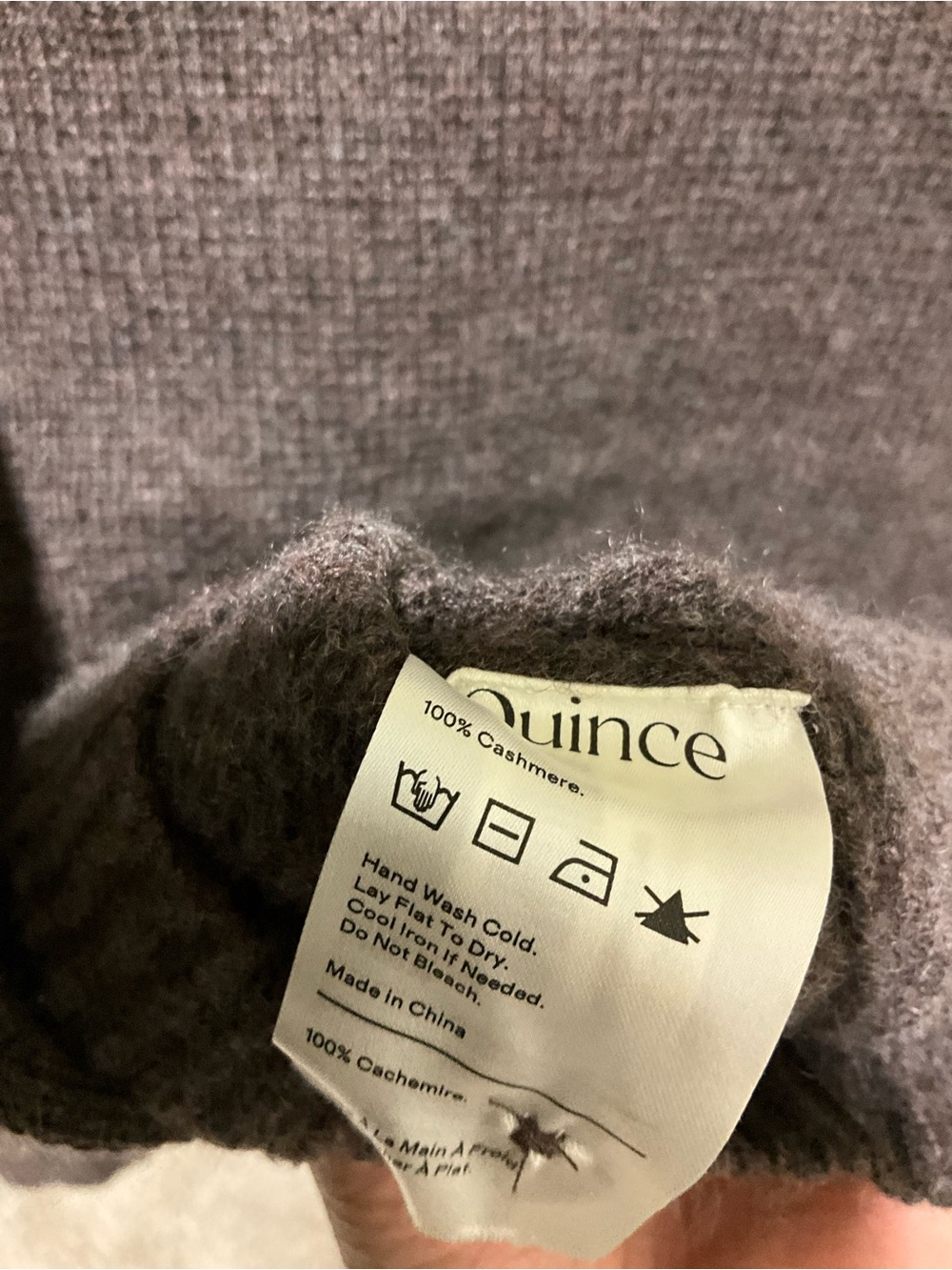 Quince Mongolian Cashmere Structured Cardigan brown XS - Picture 6 of 6